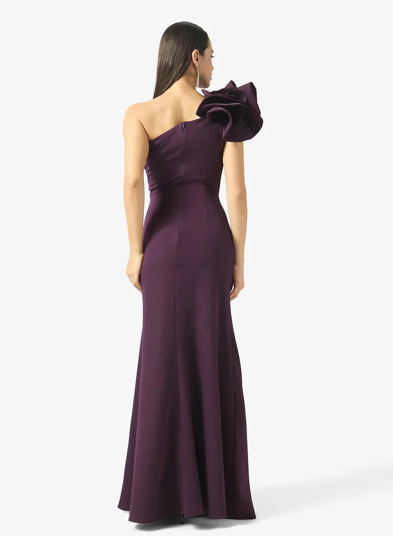 Namshi X  One Shoulder Dress With Ruffle Detail for Women | Best Price UAE