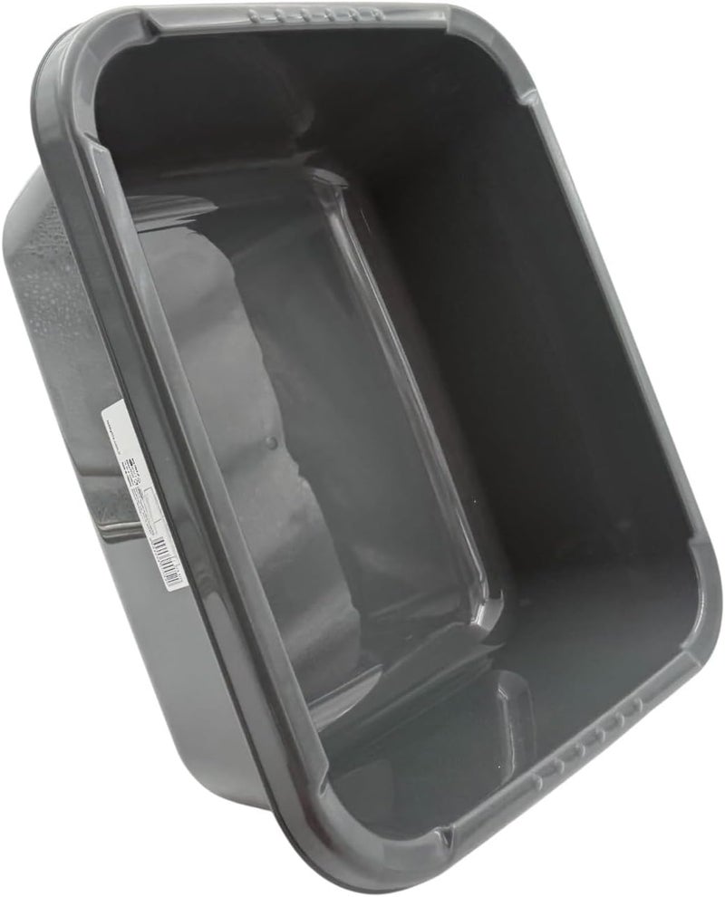 B&D Felix Rectangular Plastic Basin – Grey, 34 × 40.5 × 15.2 cm, 14L Capacity, Multi-Purpose Storage - Image 5