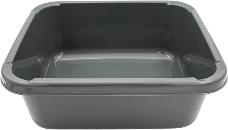 B&D Felix Rectangular Plastic Basin – Grey, 34 × 40.5 × 15.2 cm, 14L Capacity, Multi-Purpose Storage - Image 2