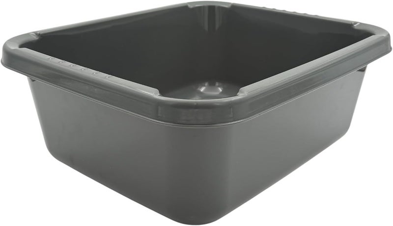 B&D Felix Rectangular Plastic Basin – Grey, 34 × 40.5 × 15.2 cm, 14L Capacity, Multi-Purpose Storage - Image 4