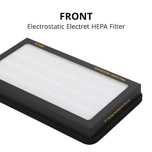 SNOWOOW Tesla Model 3 Model Y Air Filter HEPA 2 Pack with Activated Carbon Tesla Cabin Air Filter Replacement (2016-2025) - Image 4