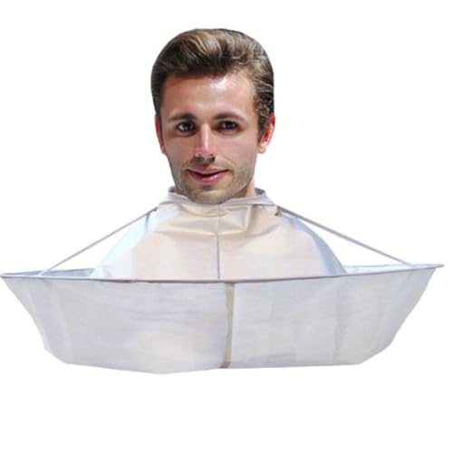 Jolfay Hair Apron Cape Hairstylist Simple Design Pattern Hair Cutting Cloak Beard Shaving Umbrella Waterproof Cape Barber Home Salon Haircut Hairdresser Apron Cloth for Adult Kids - Image 1