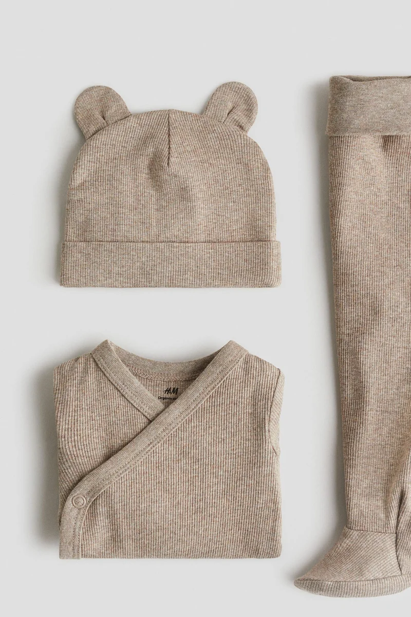 H&M 3-piece cotton jersey set