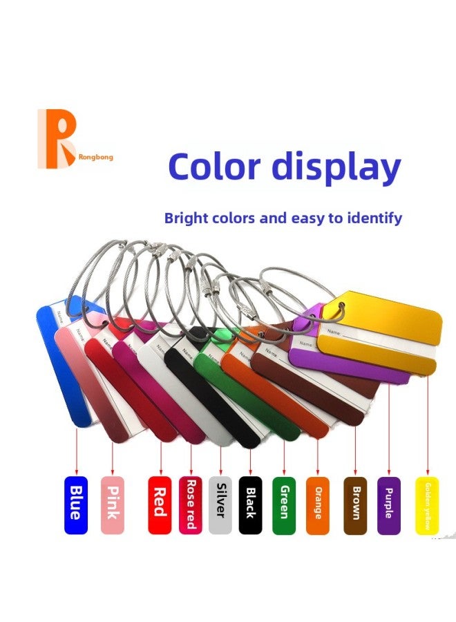 Boarding Metal Aircraft Consignment Elevator Aluminum Alloy Business Gift Boarding Pass Luggage Listing Color Complete-Size:Green - Image 2