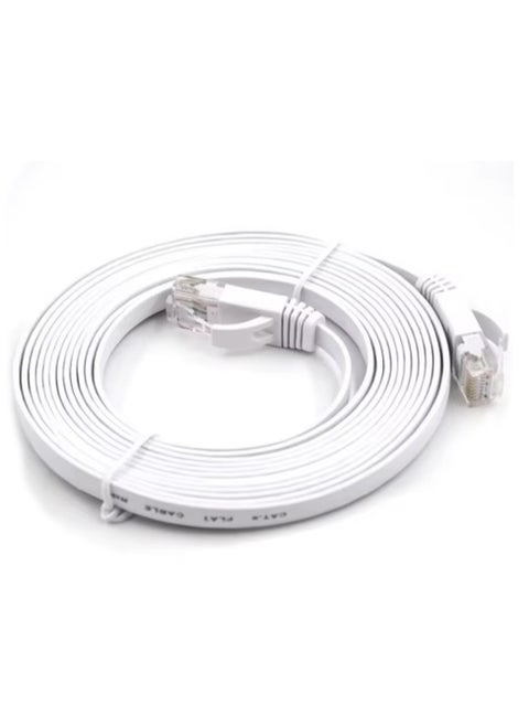 Internet Cable, Cat6 UTP Ultra , 3M High Speed ​​Grid Flat Cable , covered with super-strong PVC jacket for protection Special twisted cable design, suitable for ultra-high-speed network