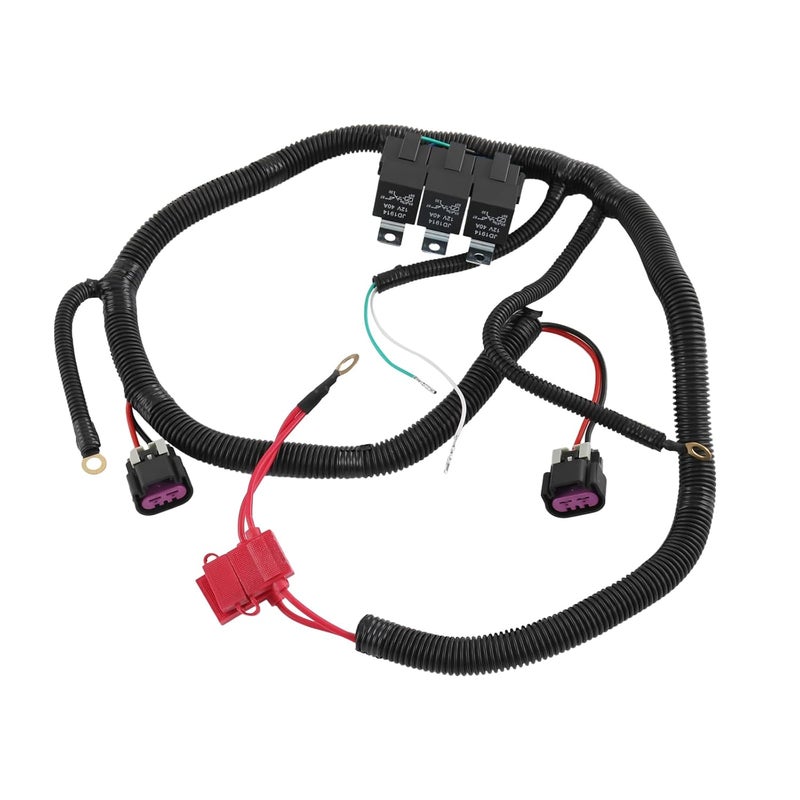 CARMOCAR Electric Dual Fan Upgrade Wiring Harness Kit for 1999–2006 GM ECU Control - Image 1