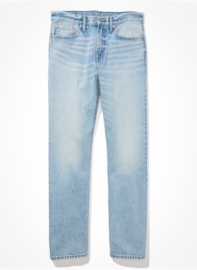 American Eagle بنطلون AE من مزيج الكتان بخصر مرتفع  - Image 4
