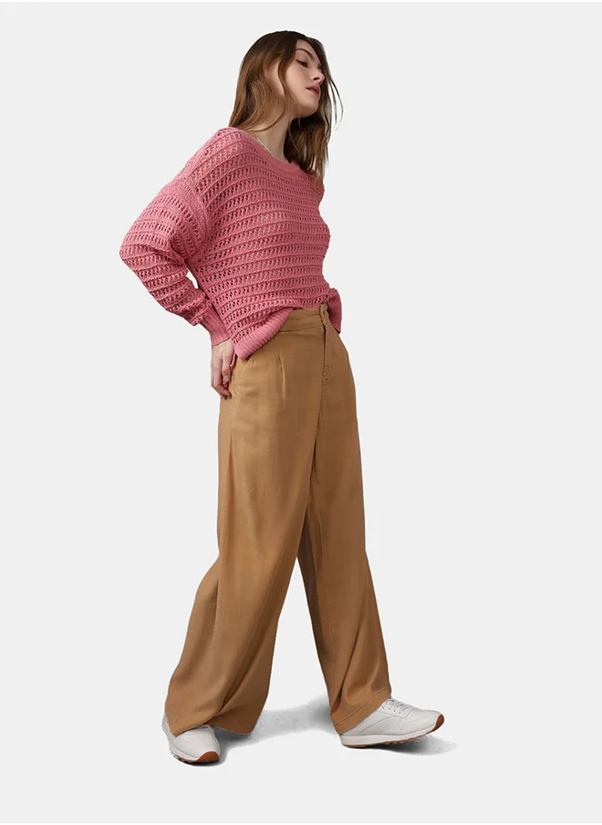 American Eagle AE High-Waisted Linen-Blend Trouser