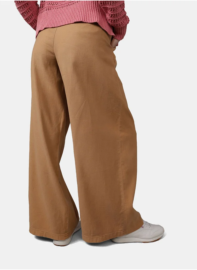 American Eagle AE High-Waisted Linen-Blend Trouser