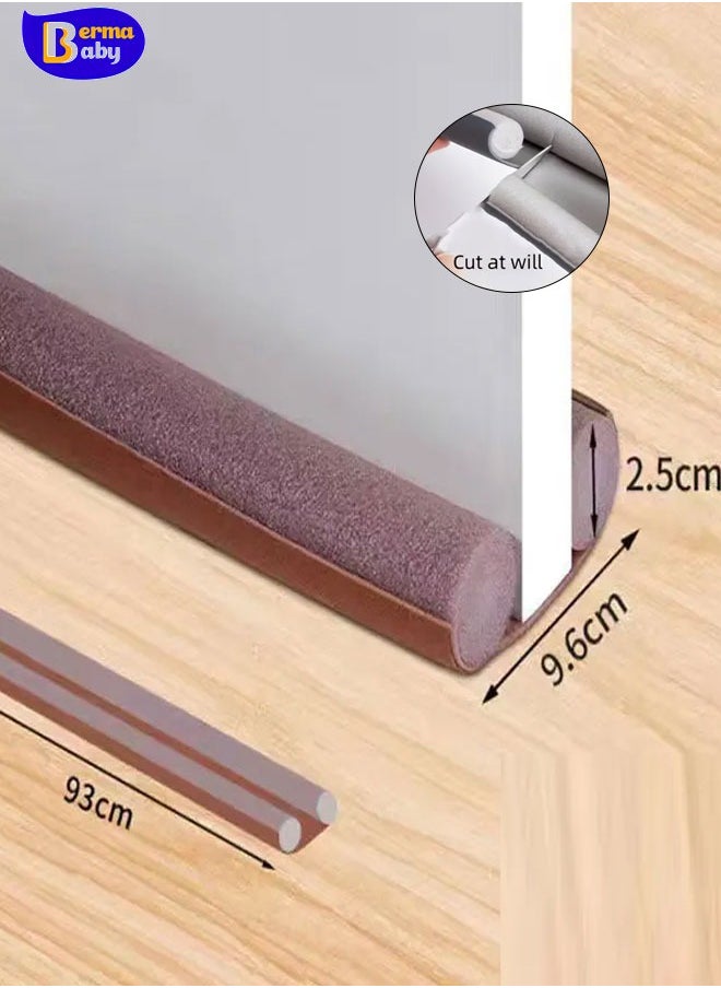 Berma Baby - 1PC Under Door Draft Stopper Door Bottom Seal Strip Weather Strip Thicker Anti-Cold Gap Blocker Sealing Weather Strip   Washable & Cuttable Saving Door Weather Stripping Reduce Noise Window Breeze Blocker Door Sweeps - Image 1