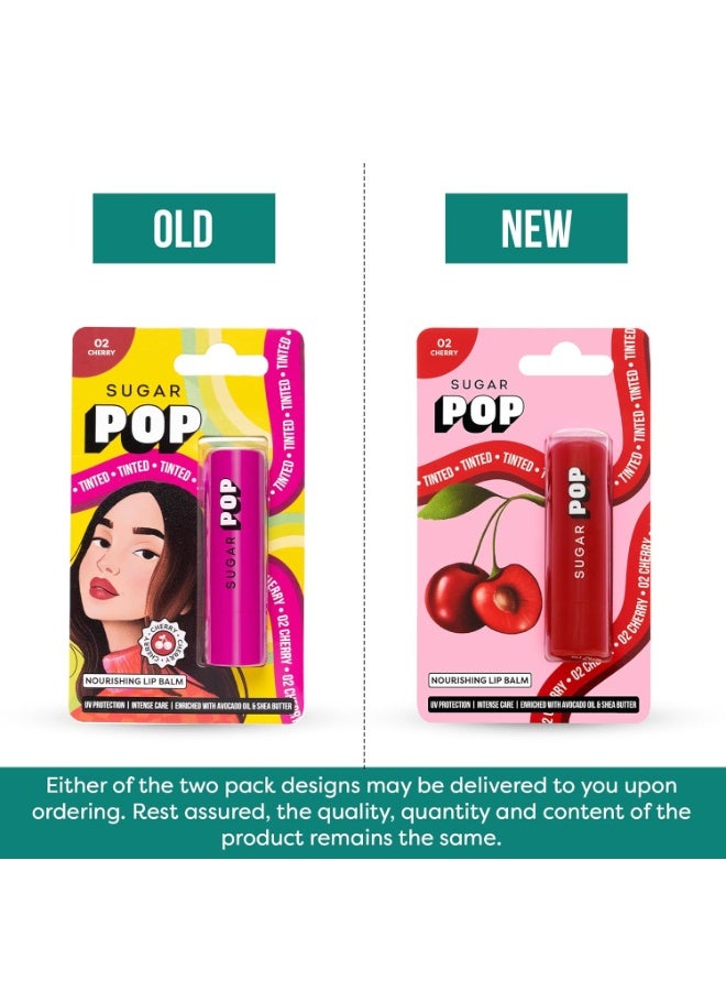 SUGAR POP Nourishing Lip Balm | Castor Oil, Shea Butter & Avocado Oil | Hydrating | 4.5gm- 02 Cherry - Image 4