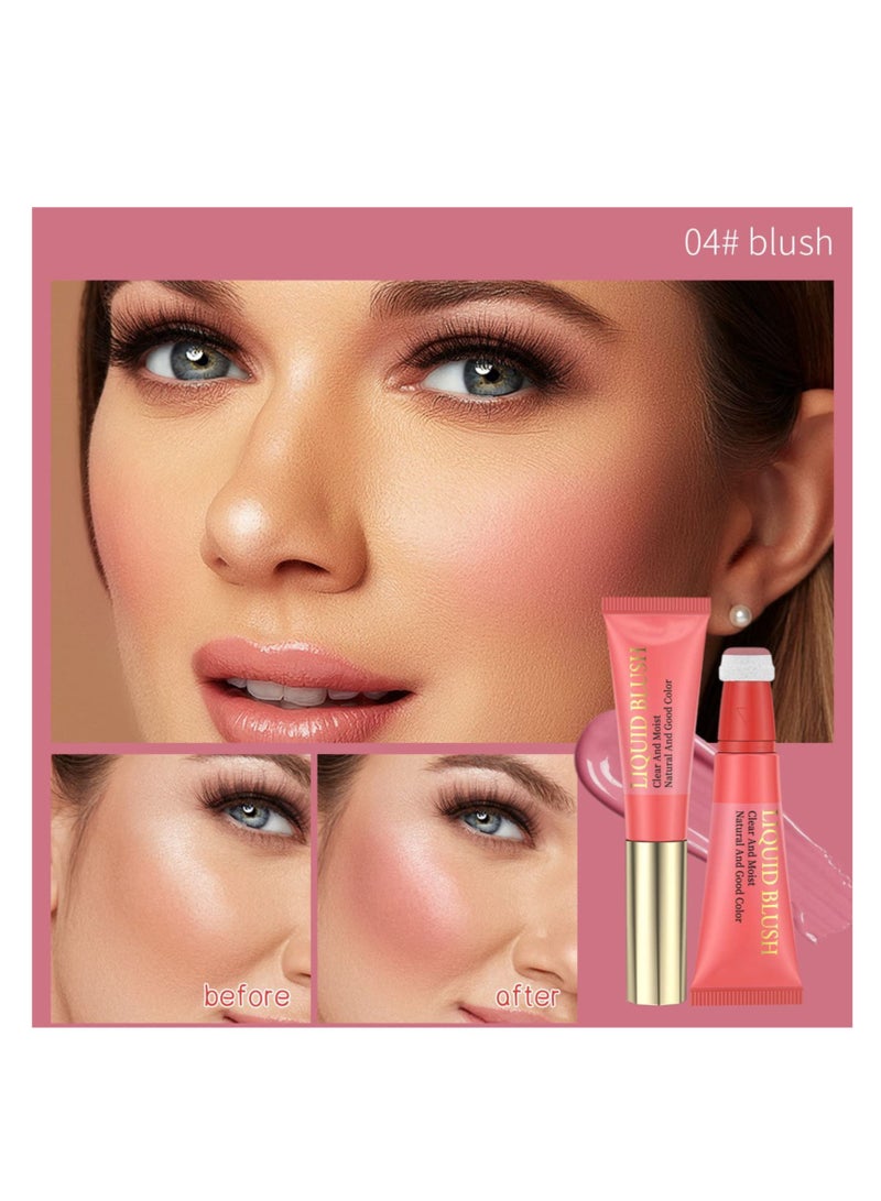 Excefore 3 Pcs Liquid Blush, Dewy Cheek Tint, Creamy Texture Blush Wand, Natural Makeup, Moisturizing Lightweight Blendable Feel - Image 5