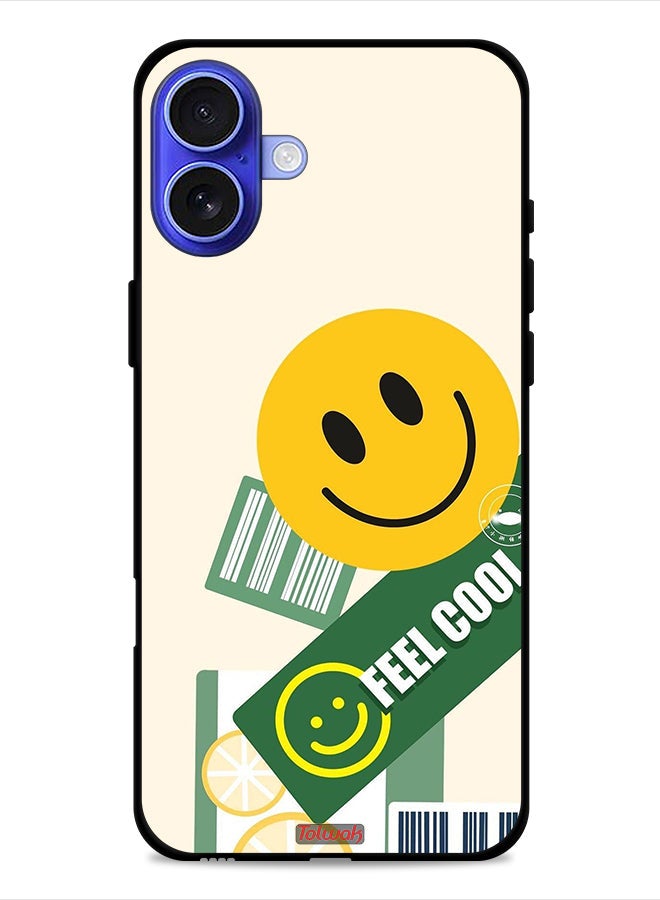 Tolwak Apple iPhone 16 Plus Protective Case Cover Feel Cool Sticker - Image 1