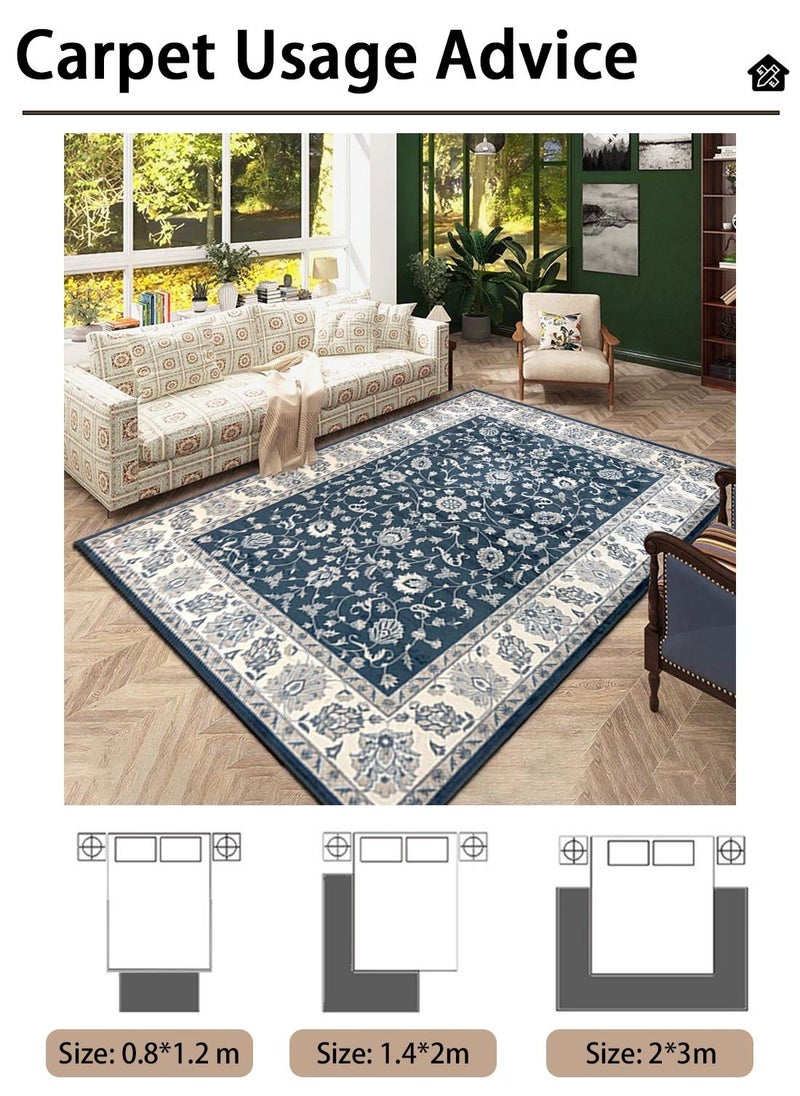 EqiEch Sofa Carpe, Modern Style Living Room Rug, Soft Floor Mat, Carpet Pad, Non-Slip Sofa Rug, Washable Living Room Rug, Retro Persian Style, Multiple Sizes  - Image 4