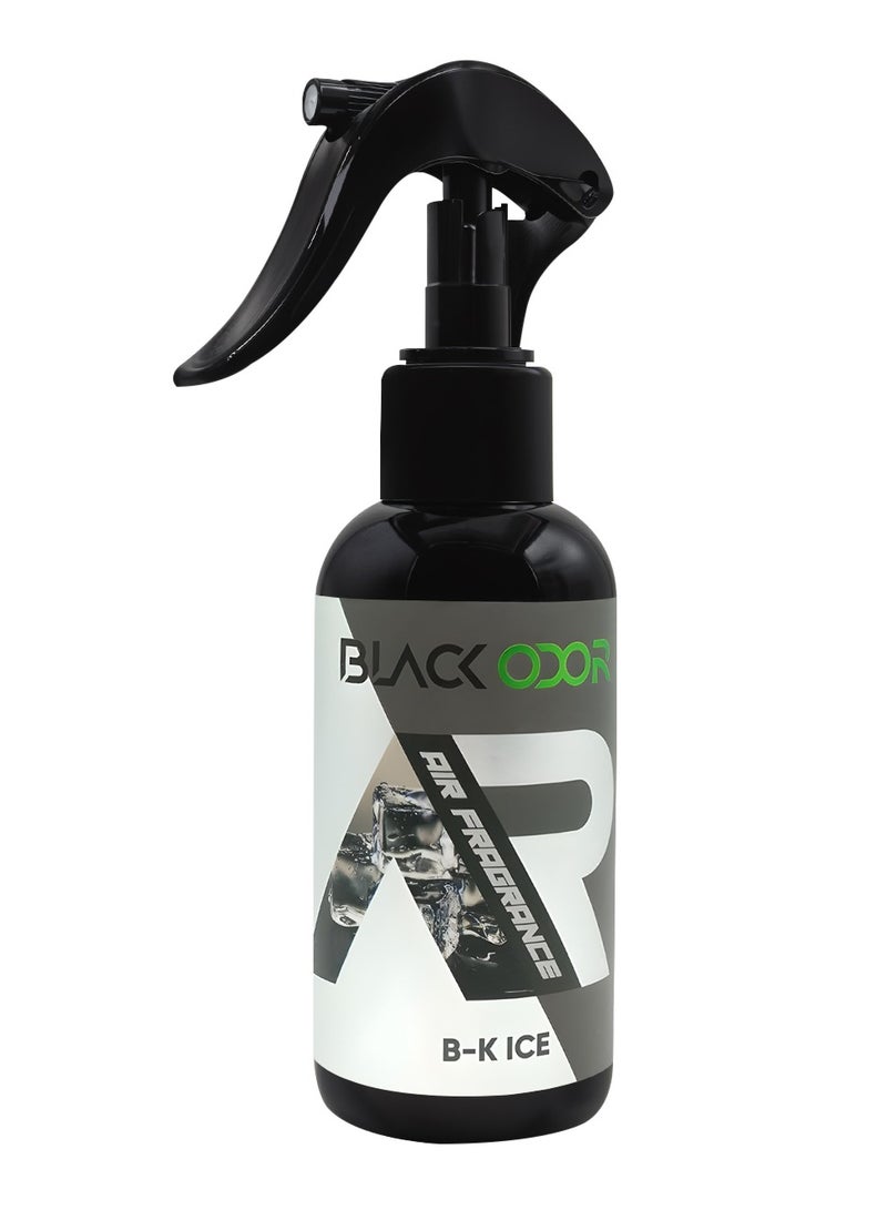 Black Odor Air Freshener Spray 120ml - B-K ICE, Odor Eliminator, Essential Oil-Based, Non-Aerosol, Home, Car, Office Use - BO-32 - Image 2