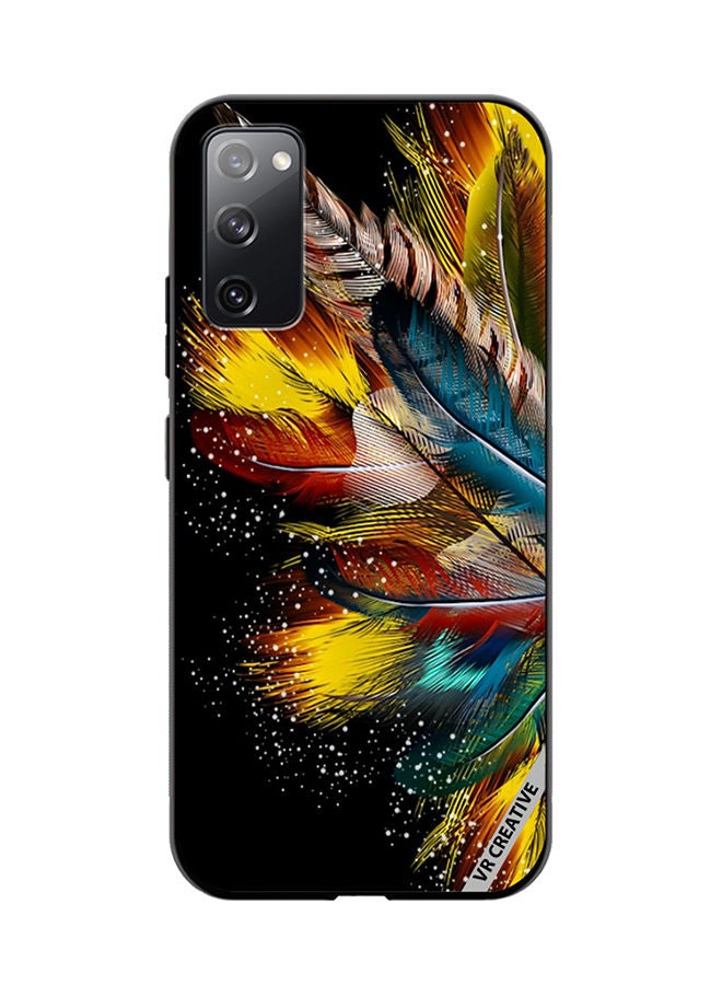 VR CREATIVE غطاء حماية لهاتف سامسونج جالاكسي S20 FE 5G بتصميم زهور متعدد الألوان - Image 1