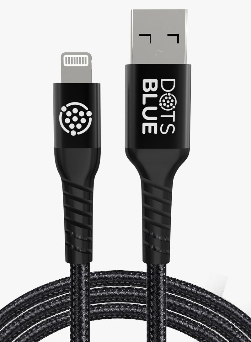 النقاط الزرقاء كابل نقطي USB-A أزرق بموصل لايتنينج 3 متر - Image 2