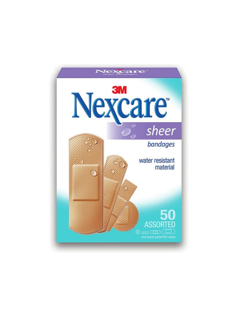 Sheer Bandages – Assorted Size – 50 Bandages