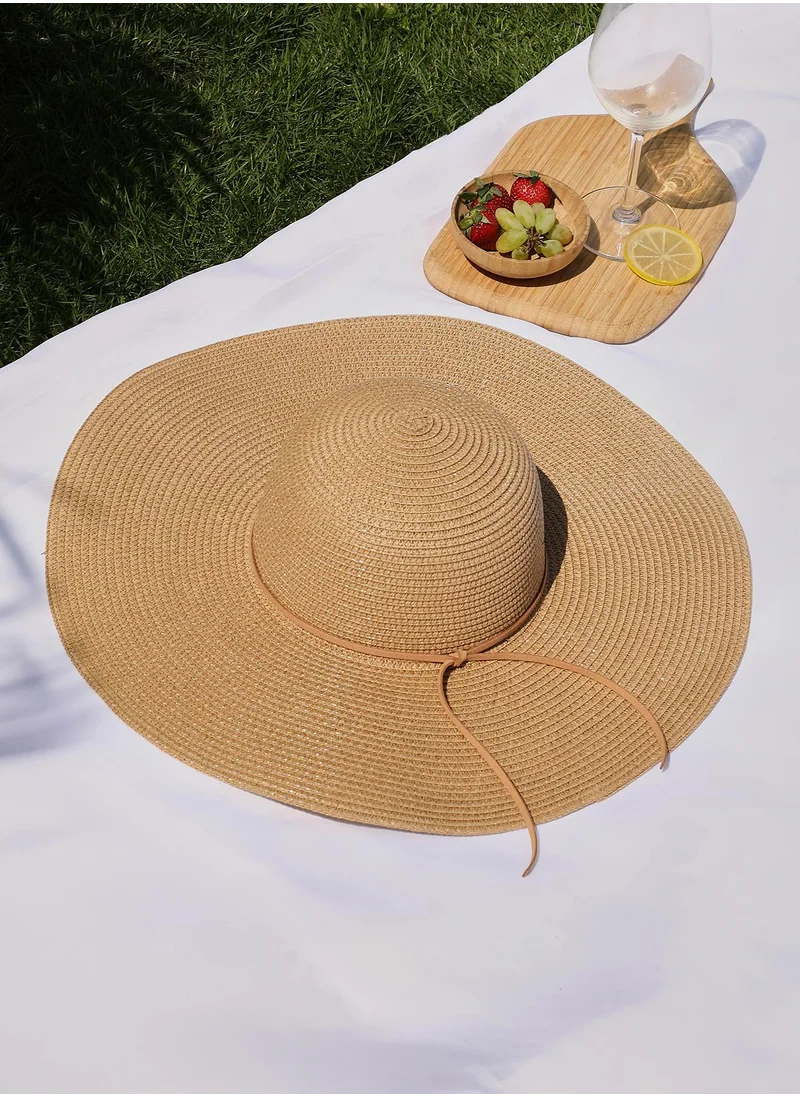 صوص هاوت Women's Maddalena Sun Hat - Tan Brown