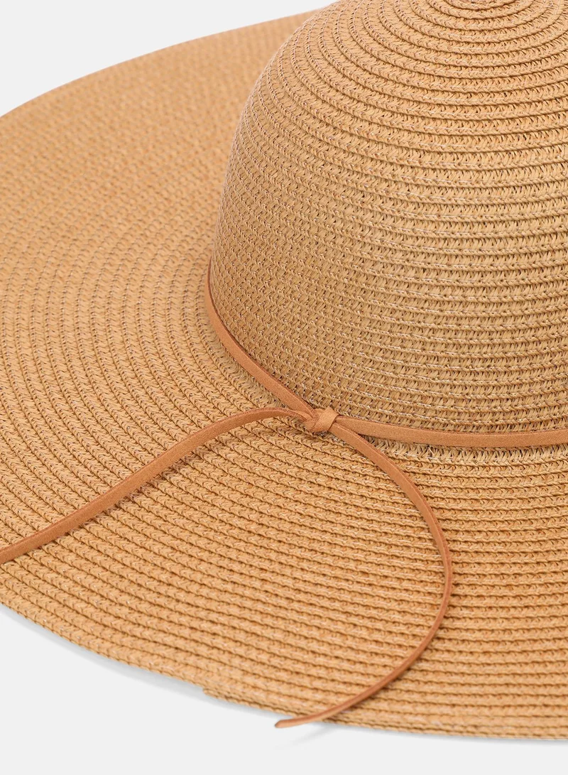 Haute Sauce Women's Maddalena Sun Hat - Tan Brown