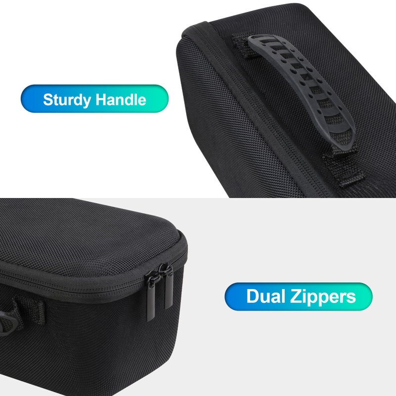 BOVKE Carrying Case for Bushnell Golf Wingman HD GPS Speaker, Portable Golf GPS Speaker Travel Storage Holder, Golfs Cart Bluetooth Speaker Bag Organizer for Charging Cable and Accessories, Black - Image 4