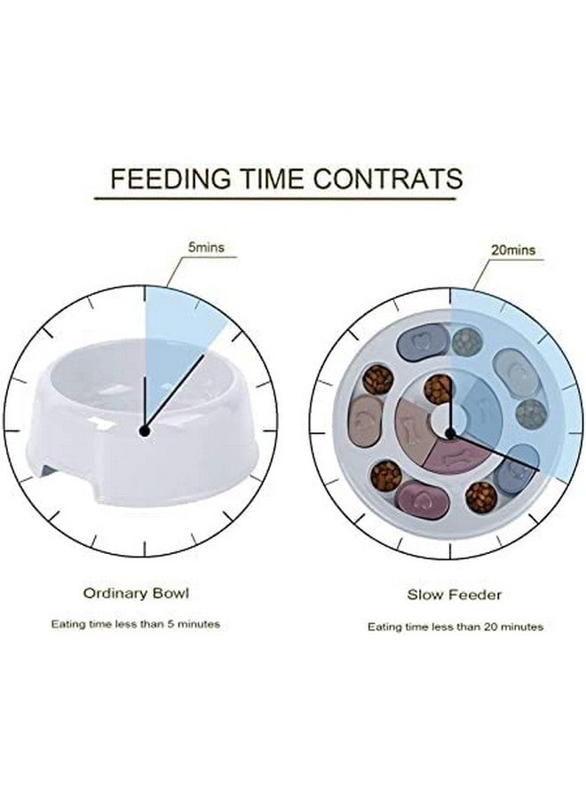لعبة ألغاز للكلاب لتوزيع المكافآت، لعبة ألعاب للحيوانات الأليفة لتدريب الذكاء والتغذية البطيئة، وعاء تغذية غير قابل للانزلاق مصمم للحيوانات متوسطة الحجم - Image 4