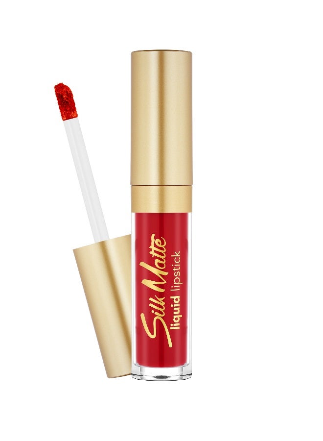 Silk Matte Liquid Lipstick – 061 Red Kiss – High-Pigment Ultra Matte Finish, Long-Wear Comfort, Nourishing Oils, Velvety Smooth Look Red Kiss
