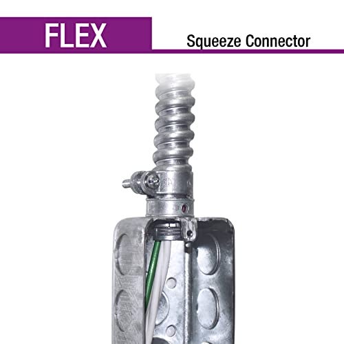 Sigma Electric SIGMA ENGINEERED SOLUTIONS ProConnex 1/2" Flex Squeeze Connector Conduit Fitting, 25-pack - Image 5