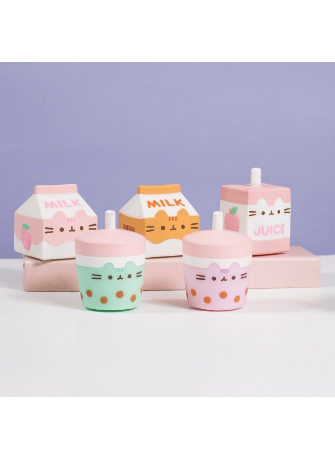Hamee - Pusheen The Cat Cute Water Filled Surprise Capsule Squishy Toy [Series 4] [Pusheen Sips] [Birthday Gift Bag, Party Favor, Gift Basket Filler, Stress Relief Toy] - 2 Pc. (Mystery - Blind Capsule) - Image 1