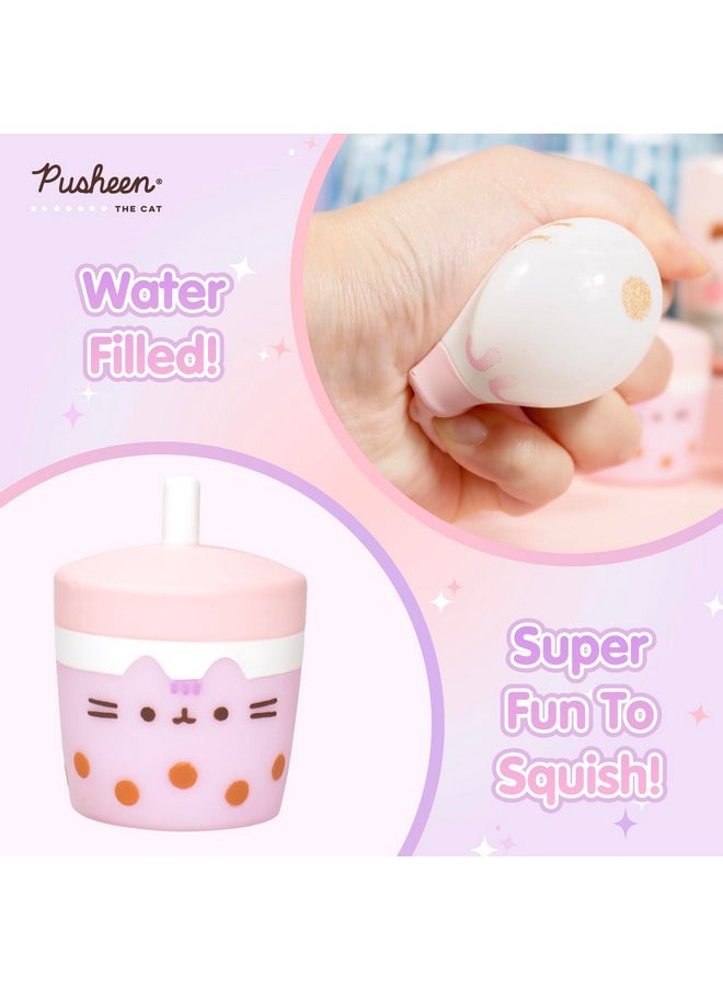 Hamee - Pusheen The Cat Cute Water Filled Surprise Capsule Squishy Toy [Series 4] [Pusheen Sips] [Birthday Gift Bag, Party Favor, Gift Basket Filler, Stress Relief Toy] - 2 Pc. (Mystery - Blind Capsule) - Image 1