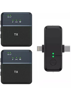 Tx 3-in-1 Wireless Microphone for iPhone & Type-C Devices – Dual Mic System for Clear Audio Recording and Streaming  - Image 1