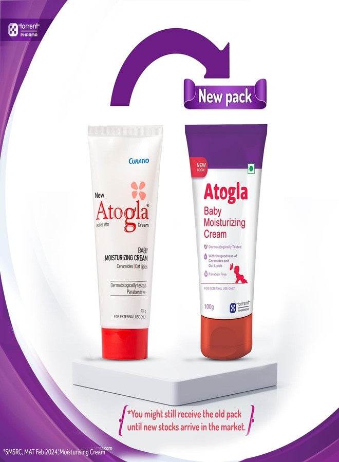 Atogla Baby Cream 100g (Pack of 2) from Tedibar Family | Advanced Gentle Moisturising Cream for Baby | Dermatologically Tested |Pediatrician Recommended- By Torrent Pharma - Image 3