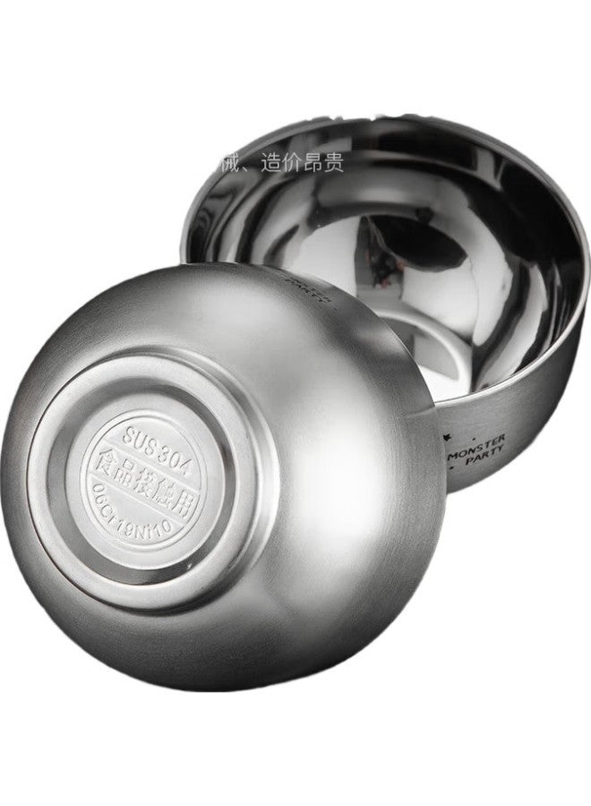 MAX COOK Meichun (Maxcook) 316L Stainless Steel Bowl, Double-Layer Insulated Soup Bowl, Children'S Rice Bowl, Tableware, Noodle Bowl, 12Cm, Mcwa8724 - Image 1