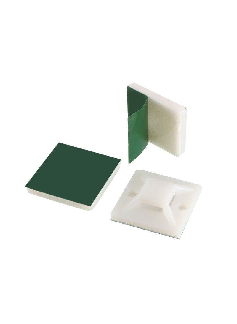 Cable Tie Bases 25mm x 25mm 10pcs + Nylon Cable Ties 10pcs 100mm - Image 5