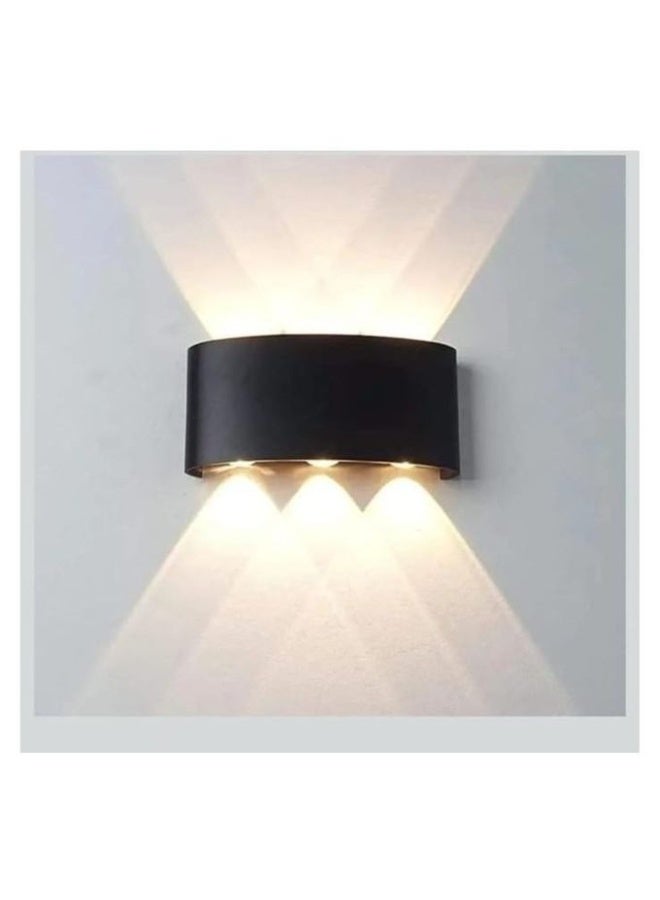 Modern Black LED Up & Down Wall Sconce Light Fixture - Image 1