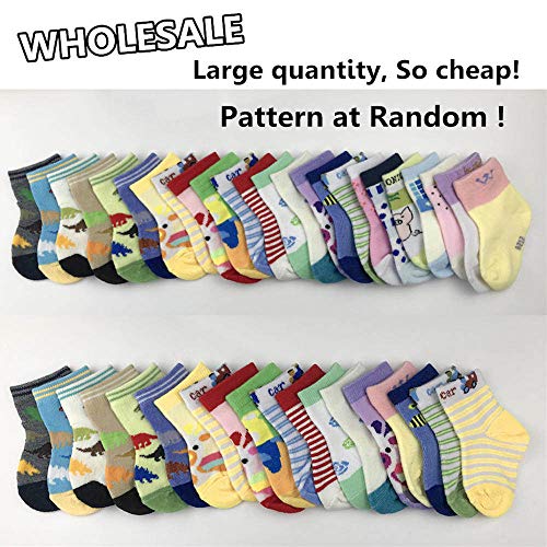 WAFUNNE Kids Boys Socks Wholesale 20 Pairs Cotton Boy 3-6 T - Image 4
