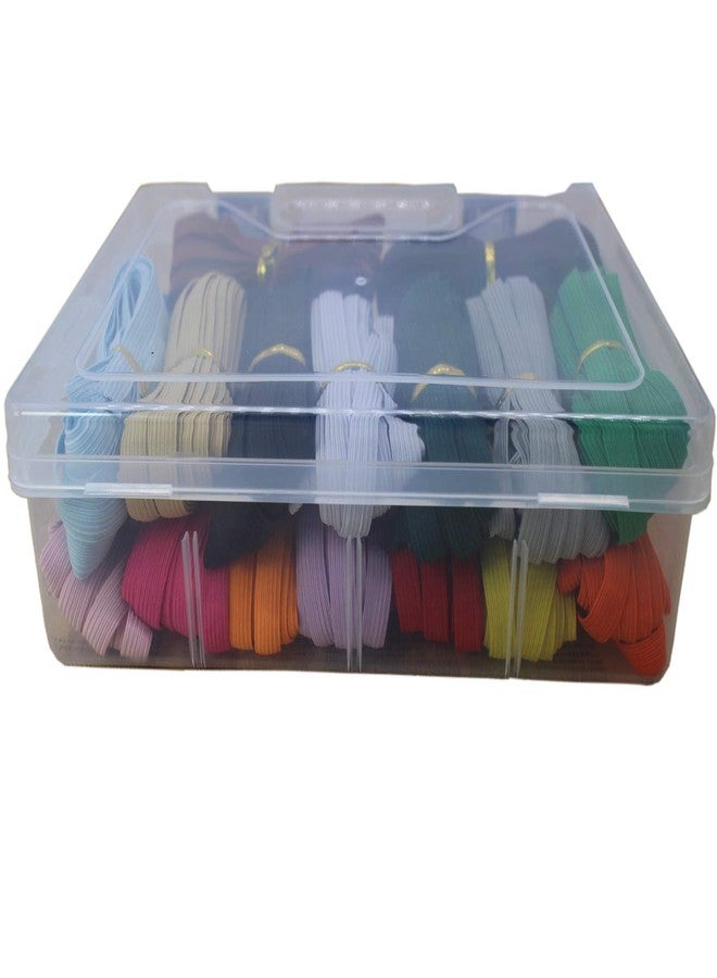 JESEP Assorted-Color 3/8 Inch Elastic Band for Sewing - 100 Yards Stretch Bands for Clothes, Waistband Elastic, Bias Tape, Crochet Accessories - Thin Elastic Cord & Straps for Crafts & DIY Projects - Image 4