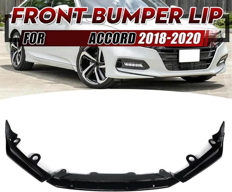 Wivplex Front Bumper Lip Spoiler Kit for Accord 2018-2020 - Image 2