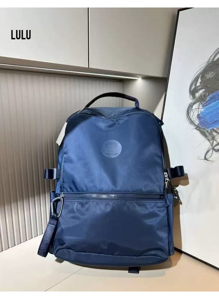 lulul New Crew 22L Backpack - Lightweight Water-Resistant Nylon, 16-Inch Laptop Compartment, Multi-Compartment Organization for Commuting Travel Fitness
