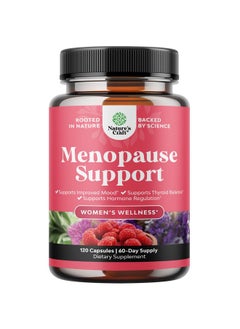 Natures Craft Complete Herbal Menopause Supplement for Women - Multibenefit Menopause Relief Hormone Balance for Women for Night Sweats Mood and More with Dong Quai Vitex Chaste Berry and Black Cohosh 60 Servings  - Image 1