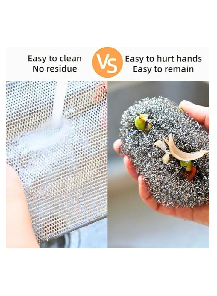 Durable Non-Scratch Wire Cleaning Cloth, Multi-Purpose Wet and Dry Dishwashing Cloth, Easy to Rinse, Reusable, Wire Cleaning Cloth for Kitchen, Sink, Pots and Pans - Image 3
