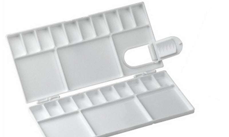 53 Arts Color Palette Rectangle Box (Small) - Paint Mixing Tray for Watercolor, Acrylic, and Gouache, Compact Art Palette for Artists and Students - Image 2