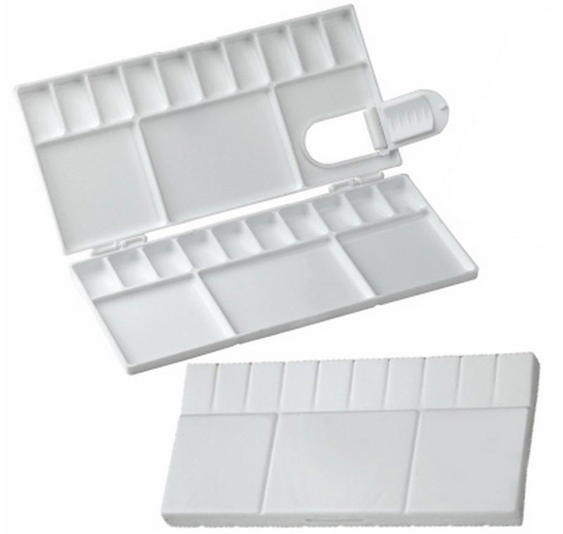53 Arts Color Palette Rectangle Box (Small) - Paint Mixing Tray for Watercolor, Acrylic, and Gouache, Compact Art Palette for Artists and Students - Image 1