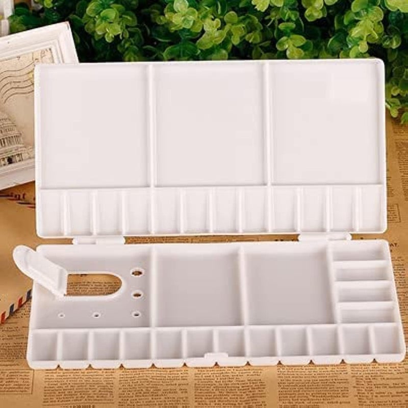 53 Arts Color Palette Rectangle Box (Small) - Paint Mixing Tray for Watercolor, Acrylic, and Gouache, Compact Art Palette for Artists and Students - Image 4