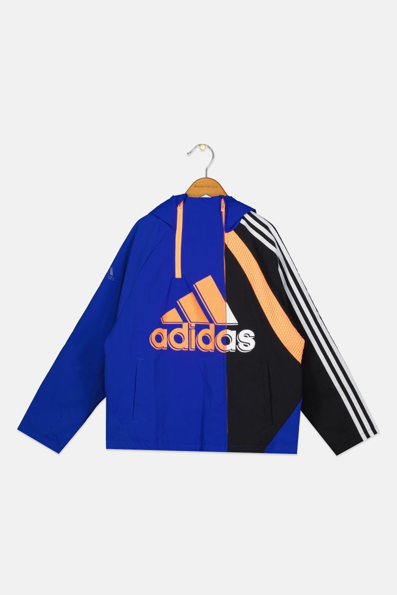 Adidas Kids Boy Sportswear Fit Outdoors Hooded Sweatshirt, Multicolor - Image 1