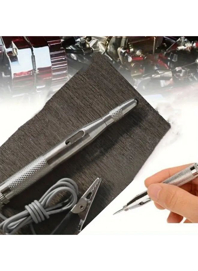 Two Silvery Automotive Circuit Tester DC 6V 12V 24V Voltage Measurement Diagnostic Tool - Image 2