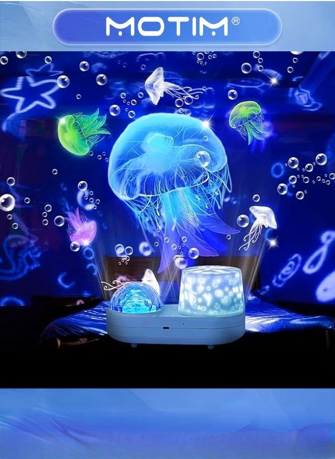 موتيم عارض ضوئي ليلي لنجوم السماء المحيطية جهاز عرض مجرة كوكبة النجوم للأطفال بزاوية 360 درجة سديم السماء المرصعة بالنجوم مصباح الإسقاط الليلي لضوء السماء المرصعة بالنجوم لتزيين الحفلات، أعياد الميلاد  - Image 1