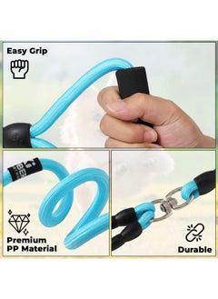 Kuber Industries Double Coupler Dog Leash|Double Dog Leash|Premium Pp Fabric|Durable Metal Hooks|360? Swivel, No Tangle Design|Pdmgl-030-145| Soft Padded Handle For Comfortable Grip |Blue  - Image 5