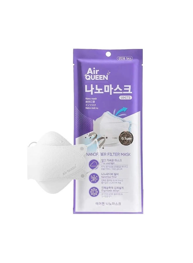 اير كوين كمامة أير كوين بتقنية النانو – أبيض (قطعة واحدة) - Image 2