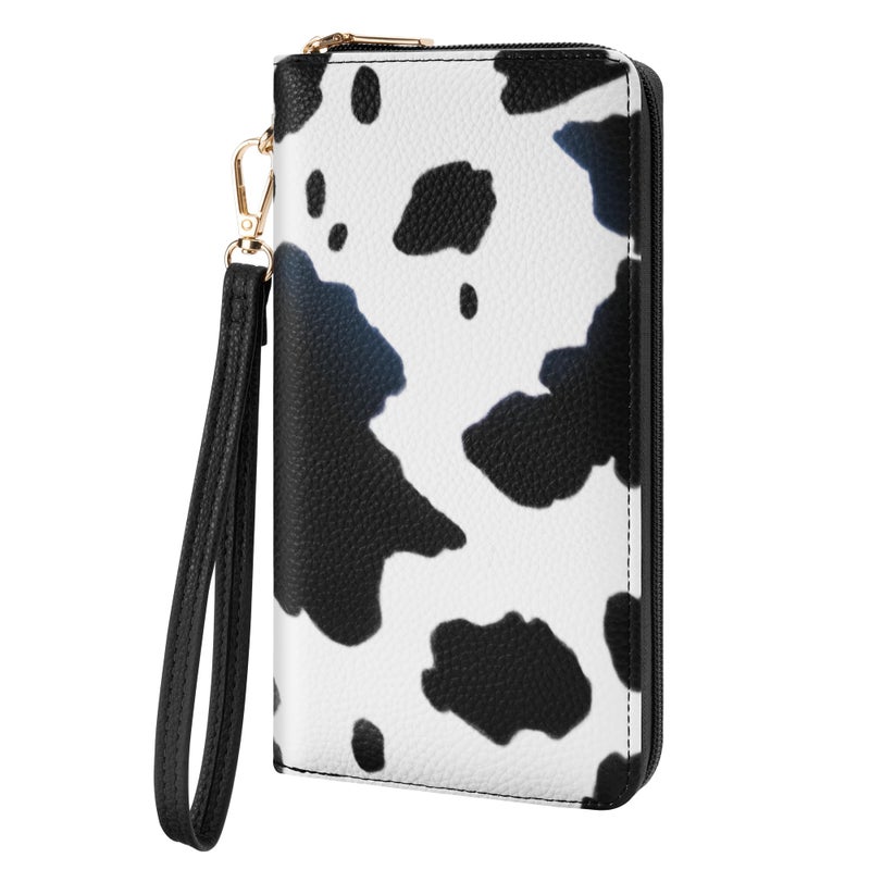 Chelmon Women's Vegan Clutch Wallet with Zip, Hand Strap, Large Capacity - Image 1
